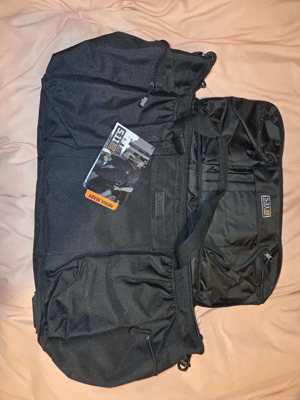 5.11 Tactical Black Duffel Bag with Shoulder Strap